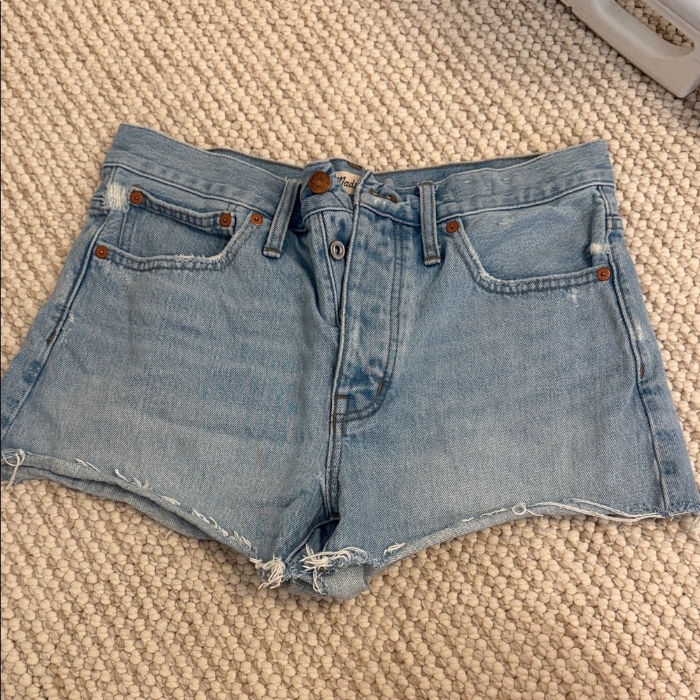 Madewell Light Blue Jean Shorts